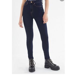 BDG Twig High-Waisted Skinny Jean - Dark Blue Wash